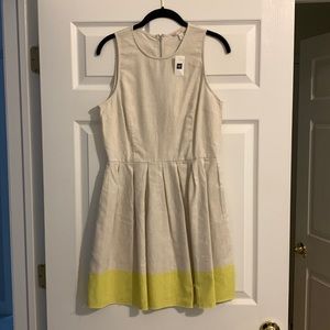 NWT! Gap khaki colorblock dress
